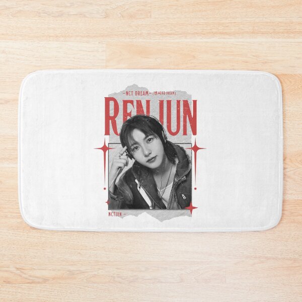 Item preview, NCT DREAM Y2K Renjun Preppy Red and Black Scrapbook Collage Design designed and sold by HELL0WBELLO.