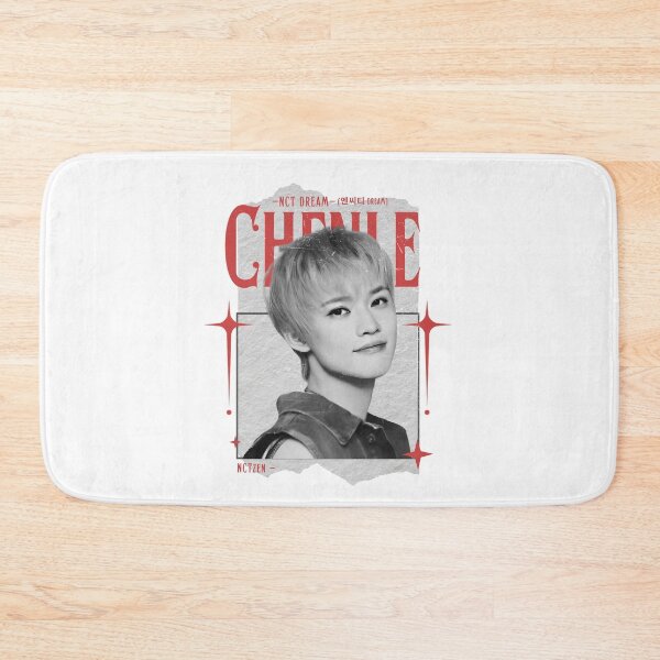 Item preview, NCT DREAM Y2K Chenle Preppy Red and Black Scrapbook Collage Design designed and sold by HELL0WBELLO.