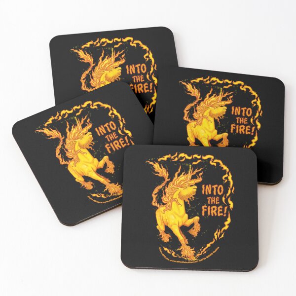 Item preview, Unicorn of Fire designed and sold by SillWillStudios.