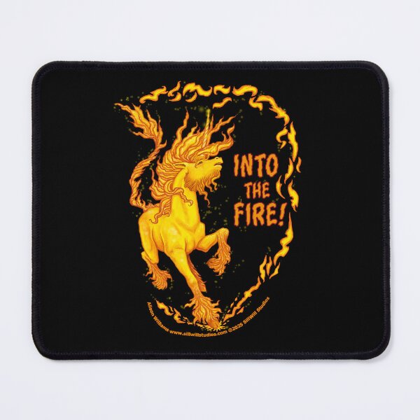 Item preview, Unicorn of Fire designed and sold by SillWillStudios.