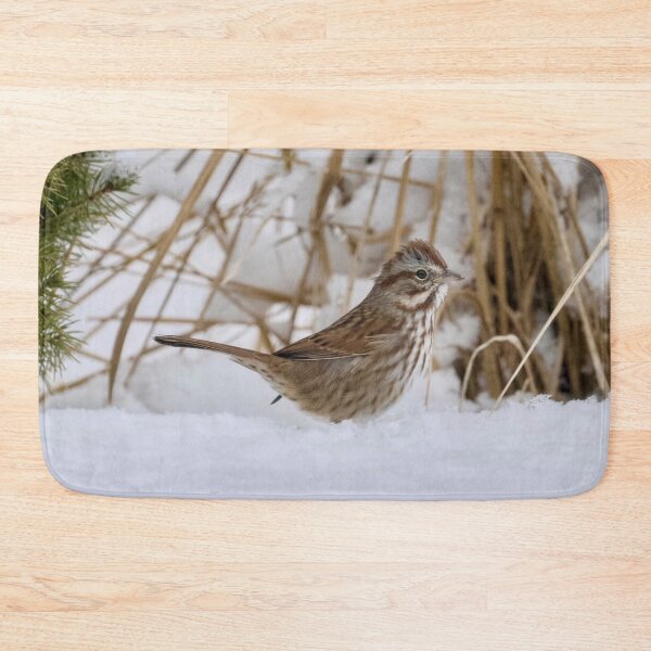 Item preview, Song sparrow in the snow designed and sold by Cblifeisgood.