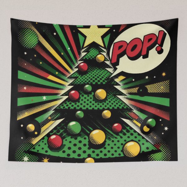 Item preview, Christmas Vintage pop art Colorful Christmas Tree Pop,Christmas Tree ,christmas Vintage designed and sold by Expressions-Sel.
