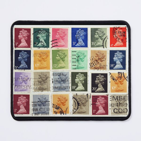 Item preview, British postage stamps with a Queen Elizabeth profile. designed and sold by IaroslavB.