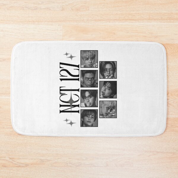 Item preview, NCT 127 Group Members Y2K Black And White Preppy Scrapbook Collage Design designed and sold by HELL0WBELLO.