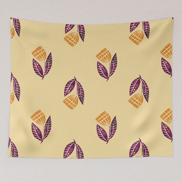 Item preview, Simple flower pattern in orange and purple designed and sold by KOUZZA.