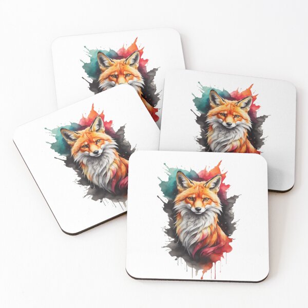 Item preview, Watercolor Fox – Vibrant and Expressive Art ? designed and sold by cdecartoon.