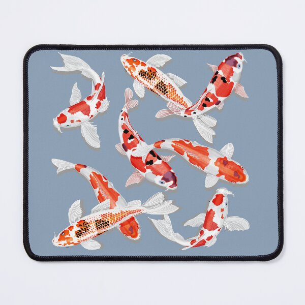 Item preview, Vibrant Orange Koi Fish Illustration | Japanese Zen Art designed and sold by Phat Dog Designs .