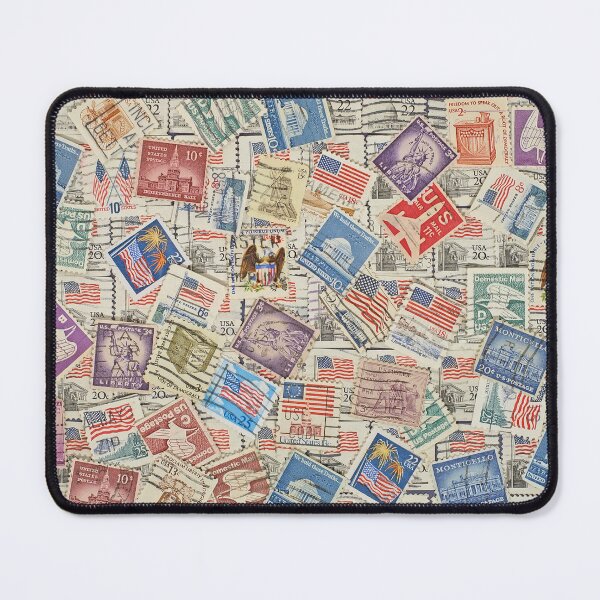 Item preview, Different USA postage stamps.Background. designed and sold by IaroslavB.
