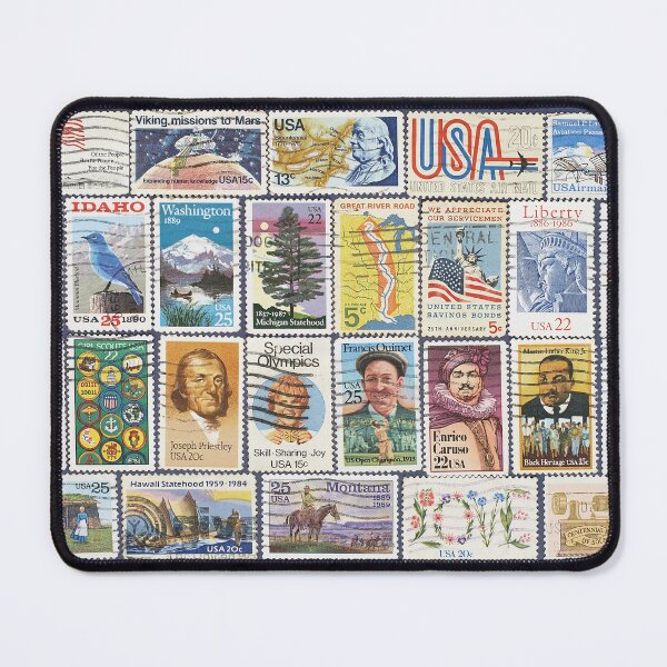 Item preview, Set of different USA postage stamps.Background. designed and sold by IaroslavB.