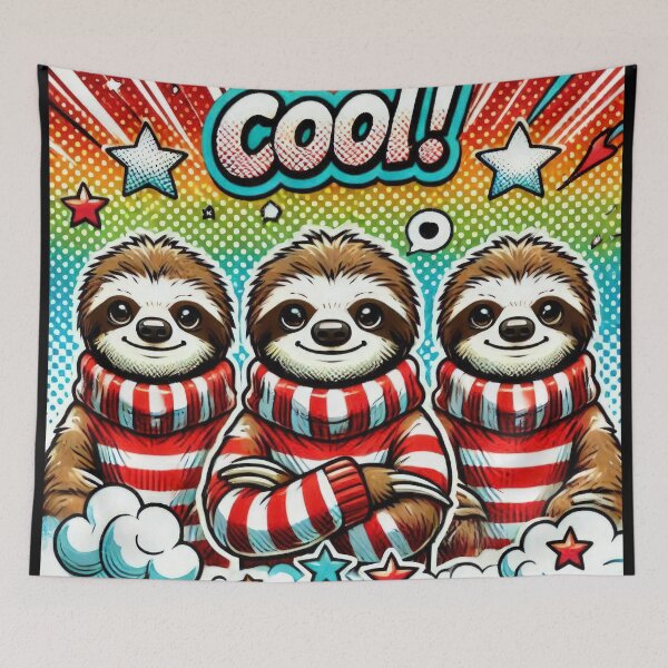 Item preview, Christmas Vintage pop art sloths,Christmas Animals,Christmas sloths,christmas Vintage designed and sold by Expressions-Sel.
