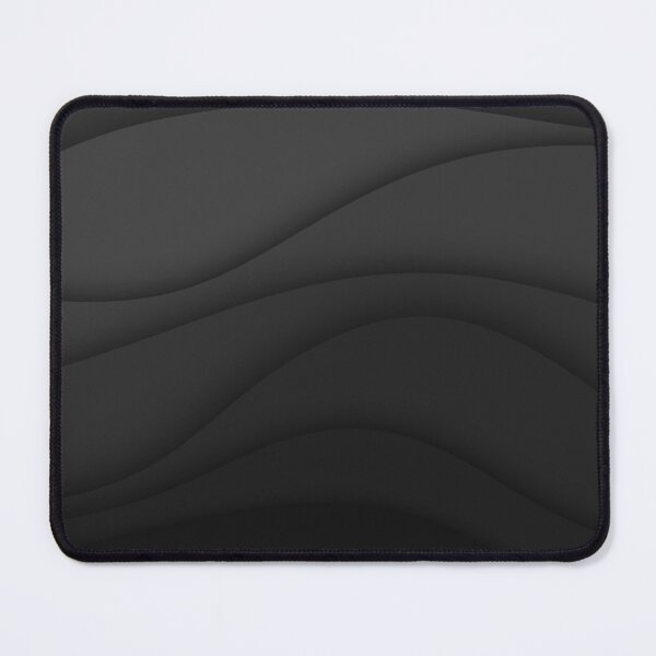 Item preview, Un diseño abstracto en capas en distintos tonos de negro. La imagen presenta varias bandas horizontales en forma de ondas con bordes suaves y curvos que crean una sensación de profundidad y dimensión. designed and sold by Nitthawan.