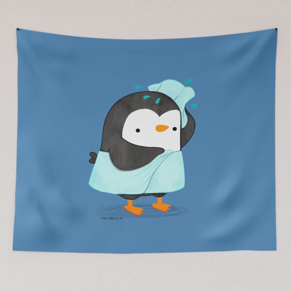 Item preview, Penguin - Bath Time designed and sold by thepenguinsfamily.