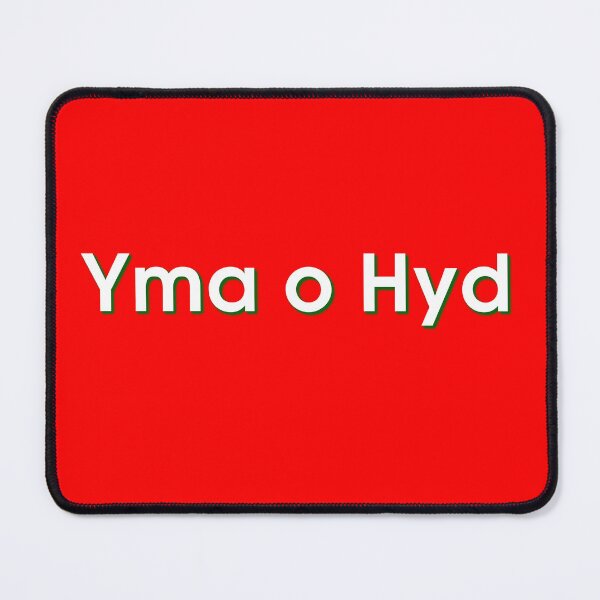 Item preview, Yma o Hyd Cymru Wales Retro Mod Adi white text designed and sold by ModSupporters.