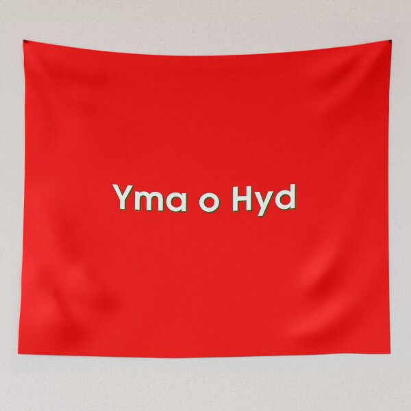 Item preview, Yma o Hyd Cymru Wales Retro Mod Adi white text designed and sold by ModSupporters.