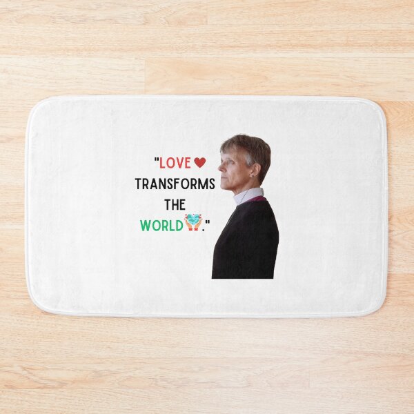 Item preview, "Love transforms the world." Mariann Budde Sticker  designed and sold by stylishnow.