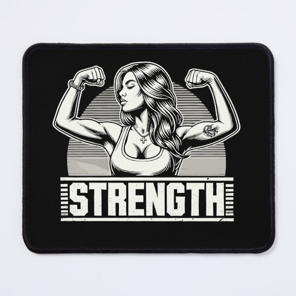 Item preview, Strength strong woman flexes muscles gift designed and sold by Pineapple-Tree.