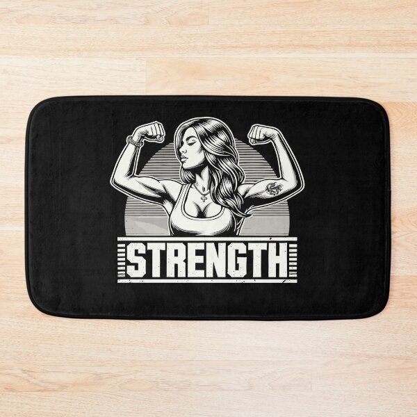 Item preview, Strength strong woman flexes muscles gift designed and sold by Pineapple-Tree.