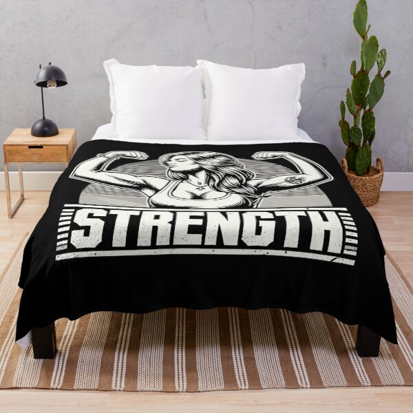 Item preview, Strength strong woman flexes muscles gift designed and sold by Pineapple-Tree.