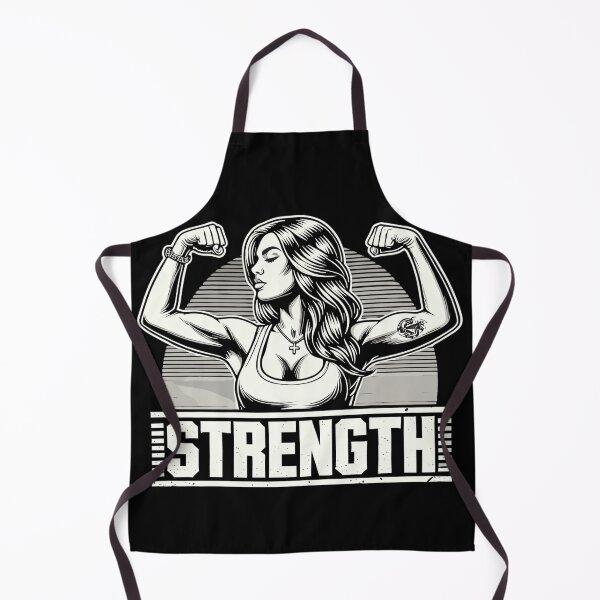 Item preview, Strength strong woman flexes muscles gift designed and sold by Pineapple-Tree.
