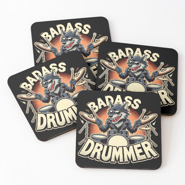 Item preview, Tough Drummer Wolf cool gift designed and sold by Pineapple-Tree.
