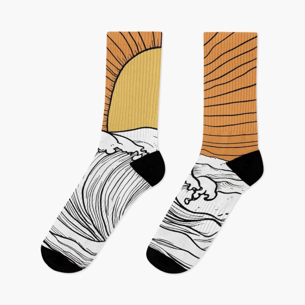 Item preview, Sunset Waves Collection – Minimalist Ocean Sunset Design for Home & Apparel designed and sold by ThePurpleMelon.