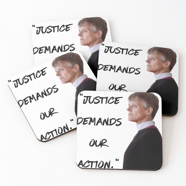 Item preview,  "Justice demands our action." Budde Sticker  designed and sold by stylishnow.