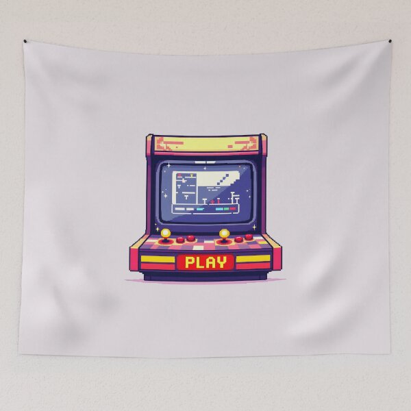 Item preview, Retro Pixel Arcade Game Machine designed and sold by Jollys-ArtShop.