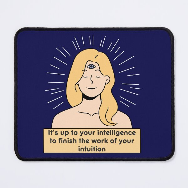 Item preview, Intuition then intelligence designed and sold by wiseblacksheep.