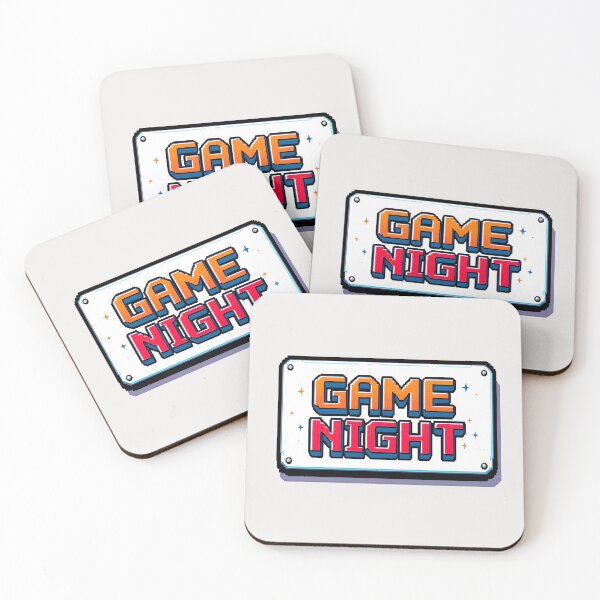 Item preview, Game Night Retro Pixel Arcade Sign designed and sold by Jollys-ArtShop.