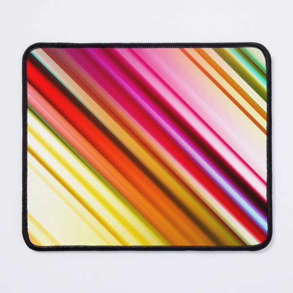 Item preview, Sunset Prism: arte abstracto de líneas diagonales de arcoíris designed and sold by Patternair.