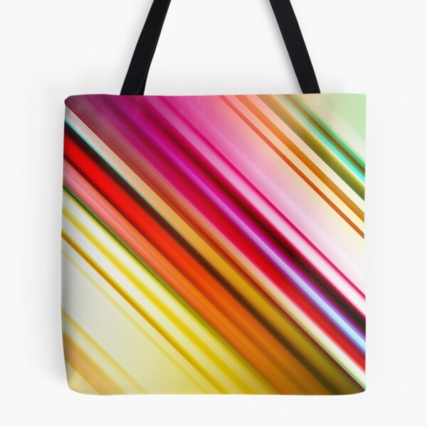 Artikelvorschau, Sonnenuntergangsprisma: Abstrakte Kunst mit diagonalen Regenbogenlinien entworfen und verkauft von Patternair.