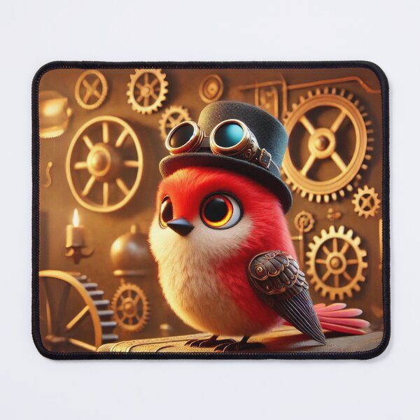 Item preview, Steampunk Vermilion Flycatcher designed and sold by Sillytoe.
