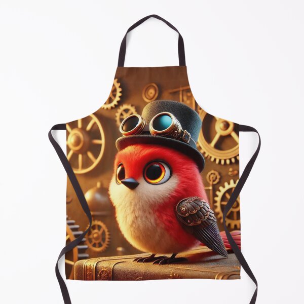 Item preview, Steampunk Vermilion Flycatcher designed and sold by Sillytoe.