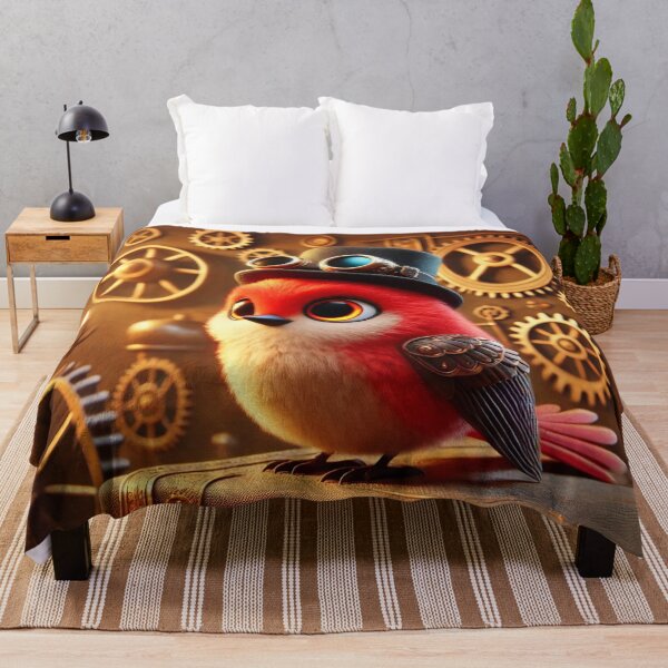 Item preview, Steampunk Vermilion Flycatcher designed and sold by Sillytoe.