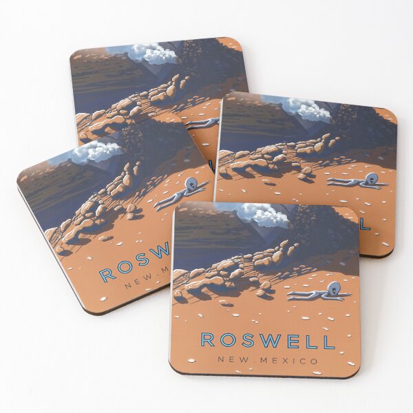 Item preview, Roswell Travel Poster designed and sold by spicoli13design.