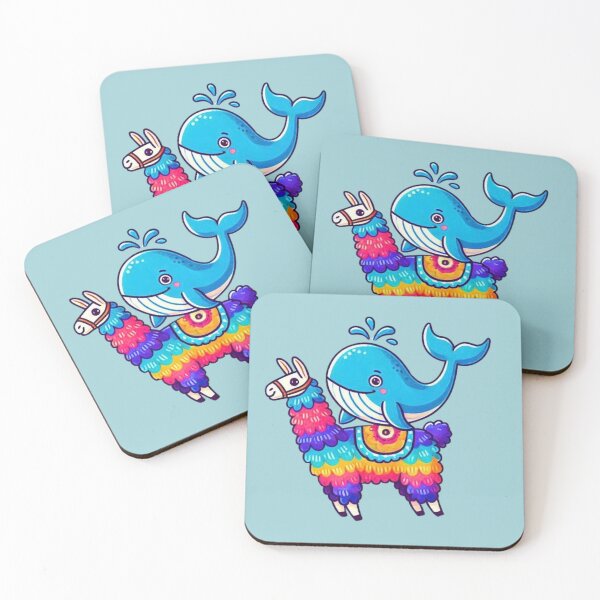 Item preview, Blue Whale Riding Llama designed and sold by Myra365Art.