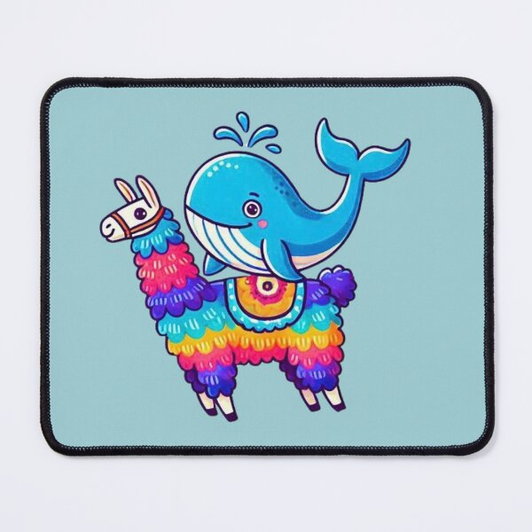 Item preview, Blue Whale Riding Llama designed and sold by Myra365Art.