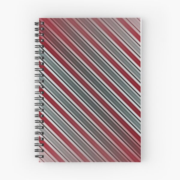 Aperçu de l'œuvre Rêves de canne à sucre : rayures diagonales rouges et argentées créée et vendue par Patternair.