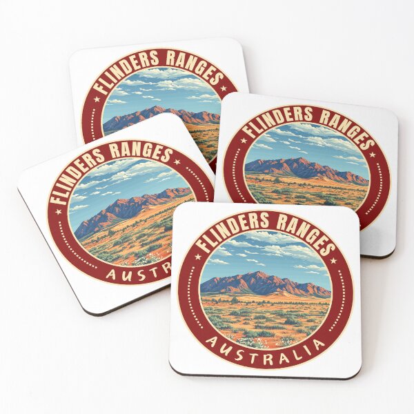 Item preview, Flinders Ranges in South Australia Retro Travel Art Emblem designed and sold by MaateoDesign.