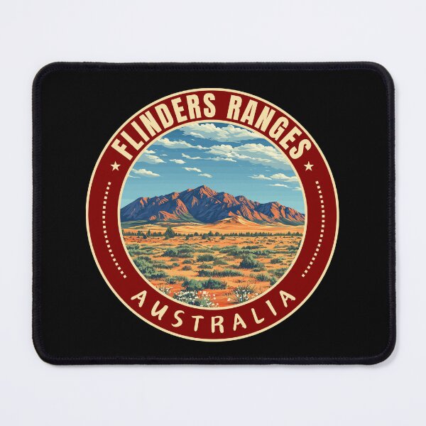 Item preview, Flinders Ranges in South Australia Retro Travel Art Emblem designed and sold by MaateoDesign.
