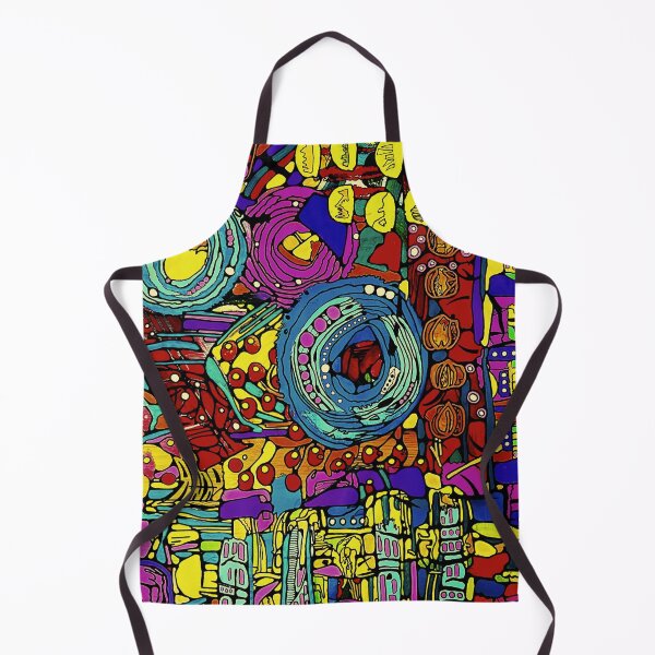Item preview, zentangle bright wall art - "Contained Chaos Number 8" designed and sold by jae-kae-studio.