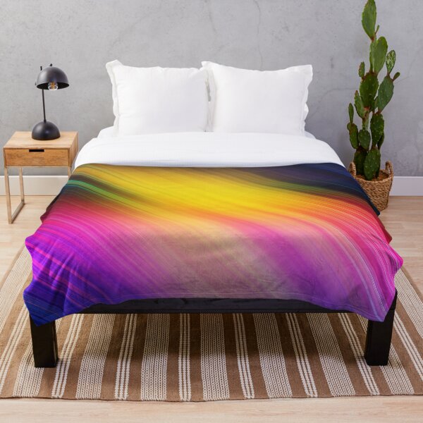 Aperçu de l'œuvre Aurora Lights : mouvement artistique dynamique en diagonale de l'arc-en-ciel créée et vendue par Patternair.