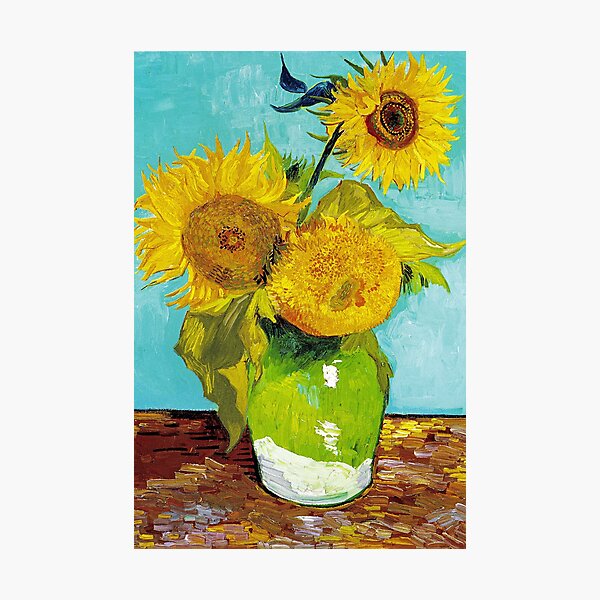 Item preview, Vincent van Gogh Three Sunflowers In A Vase designed and sold by ByOxCe.