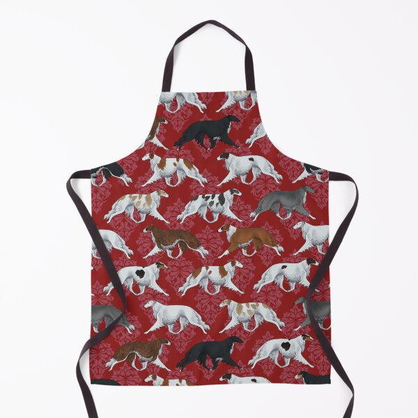 Item preview, Borzoi in Scarlet Pattern designed and sold by Spinyflowerart.