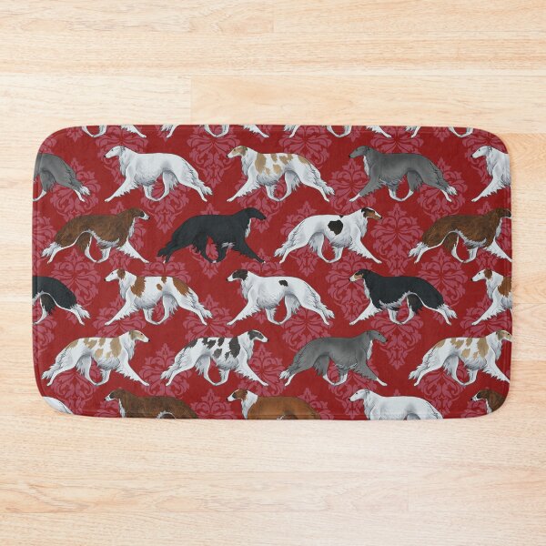 Item preview, Borzoi in Scarlet Pattern designed and sold by Spinyflowerart.