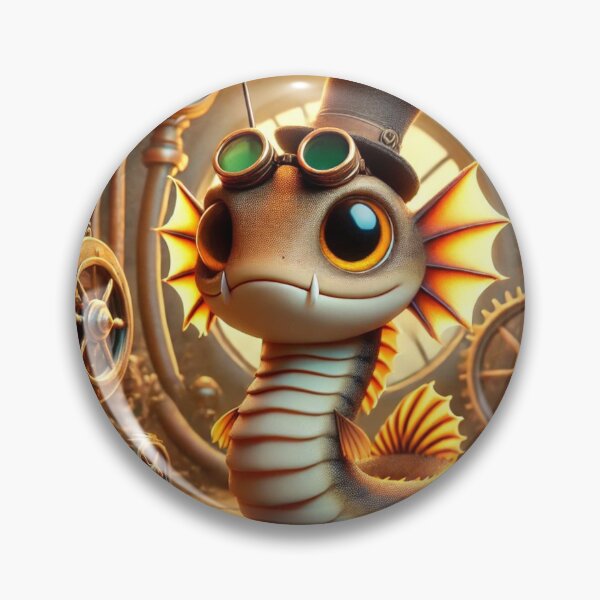 Item preview, Steampunk Fish with Top Hat designed and sold by Sillytoe.