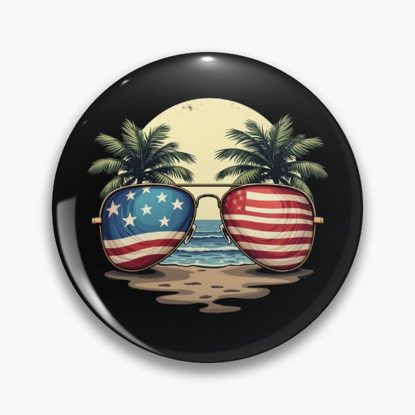 Item preview, Sunglasses with lenses featuring the American flag designed and sold by jkrphoto.