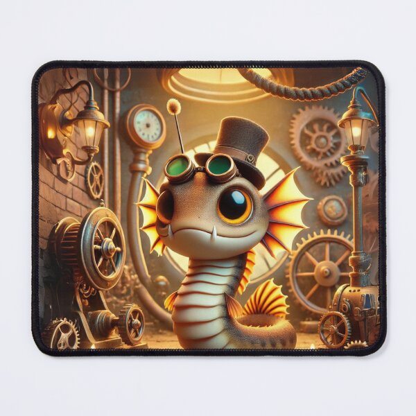Item preview, Steampunk Fish with Top Hat designed and sold by Sillytoe.