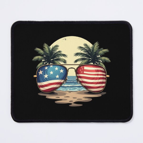 Item preview, Sunglasses with lenses featuring the American flag designed and sold by jkrphoto.