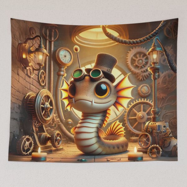 Item preview, Steampunk Fish with Top Hat designed and sold by Sillytoe.
